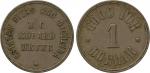 COINS. PLANTATION TOKENS. Pitas and Nicolina Estates: Nickel-alloy Dollar, 27.5mm, coin die axis  (L