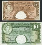 East African Currency Board, 5 shillings, Nairobi, ND (1961), prefix G17, pink and brown, Elizabeth 
