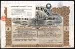 China: Chinese Engineering and Mining Co. Ltd., certificate for 5 shares of £1, 19[30], #B24017, Bri