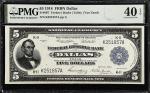 Fr. 807. 1918 $5 Federal Reserve Bank Note. Dallas. PMG Extremely Fine 40 EPQ.