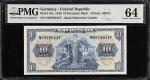 GERMANY. Lot of (2). Mixed Banks. 10 Deutsche Mark & 1000 Mark, 1918-49. P-16a & R134a. PMG Choice U