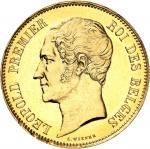 BELGIQUELéopold Ier (1831-1865). Module de 100 francs en Or, mariage du duc et de la duchesse de Bra