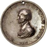 1845年詹姆斯·K·波尔克印第安和平勋章 完未流通 James K. Polk Indian Peace Medal. Silver