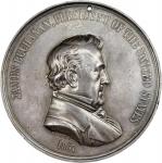1857 James Buchanan Indian Peace Medal. Silver. First Size. Julian IP-34, Prucha-50. Extremely Fine.