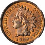 1909 Indian Cent. MS-64 RB (NGC).