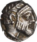 SYRIA. Phoenicia. Arados. Uncertain king, ca. 380-351/0 B.C. AR Obol, 400-350 BC. NEARLY EXTREMELY F