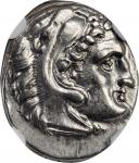 MACEDON. Kingdom of Macedon. Alexander III (the Great), 336-323 B.C. AR Drachm, Lampsakos Mint, Post