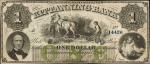 Kittanning, Pennsylvania. Kittanning Bank. May 15, 1861. $1. Very Fine.