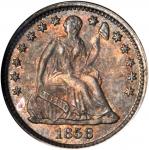 1858-O Liberty Seated Half Dime. MS-64 (NGC). CAC. OH.