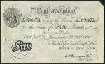 Bank of England, K.O. Peppiatt, ｣5, Manchester, 22 February 1936, serial number T/206 82073, black a