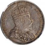 STRAITS SETTLEMENTS. Dollar, 1904-B. Bombay Mint. NGC AU-55.