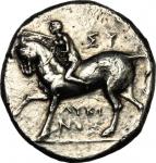 Greek Coins, Southern Apulia, Tarentum. AR Nomos, c. 275-235 BC. Sy... and Lykinos, magistrates. HN 