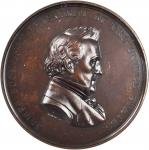 1860 (Post 1861) Japanese Embassy Commemorative Medal. Bronze. 76 mm. By Anthony C. Paquet. Julian C