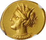 ZEUGITANA. Carthage. AV Stater (9.29 gms), Carthage Mint, ca. 350-320 B.C. NGC AU, Strike: 5/5 Surfa