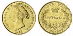 x Australia, Victoria (1837-1901), Sydney Branch Mint, Sovereign, 1867, laureate head left, rev. AUS