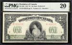 CANADA. Dominion of Canada. 1 Dollar, 1917. DC-23b. PMG Very Fine 20.