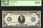 Fr. 951a. 1914 $10 Federal Reserve Note. San Francisco. PCGS Choice About New 58 PPQ.