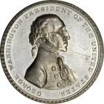 Circa 1816 Halliday Medal. Musante GW-57, Baker-70. White Metal. Ornamented rims. Uncirculated Detai