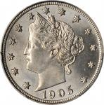 1905 Liberty Head Nickel. MS-63 (PCGS). Gold Shield Holder.