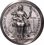 1949年法属大洋洲伍毫加厚币，NGC MS64，发行仅104枚. French Oceania, piefort 50 cents, 1949, ESSAI, NGC MS64, #4251663-