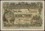 HONG KONG. Hong Kong and Shanghai Banking Corporation. $1, 1.1.1923. P-171.