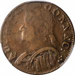 1787 Connecticut Copper. Miller 8-N, W-2835. Rarity-5+. Mailed Bust Left, Tallest Head. VF-30 (PCGS)