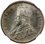 BRITISH INDIA: George V, 1910-1936, AR ¼ rupee, 1917(c), KM-518, a wonderful quality example! PCGS g