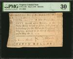 VA-169. Virginia. May 3, 1779. $50. PMG Very Fine 30.