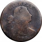 1798 Draped Bust Cent. S-174. Rarity-2. Style II Hair. Good-4, Recolored.