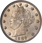 1887 Liberty Head Nickel. MS-65 (PCGS).
