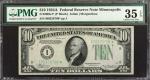 Fr. 2006-I*. 1934A $10  Federal Reserve Star Note. Minneapolis. PMG Choice Very Fine 35 EPQ.