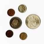 Small But Useful Collection of U.S. Coins. Flying Eagle and Indian Cents: 1858LL Fine, toned, rim ni