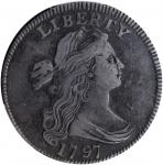 1797 Draped Bust Cent. S-137. Rarity-2. Reverse of 1797, Stems to Wreath. VF-25 (PCGS).