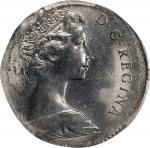 CANADA. Mint Error -- Struck on 10 Cents Planchet -- 25 Cents, ND (1968-78). Elizabeth II. PCGS MS-6