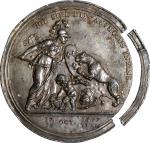 1781 (ca. March 1783) Libertas Americana Medal. Reverse Cliché. Original. Workshop of Augustin Dupre