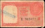 INDIA. Government of India. 1 Rupee, ND. P-R1. Fine.
