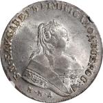 RUSSIA. Ruble, 1749-MMA. Moscow Mint. Elizabeth. NGC MS-63.