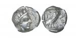 古希腊雅典城雅典娜与猫头鹰四德拉克马银币