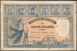 PORTUGAL. Banco de Portugal. 5 Mil Reis, 1901. P-80. Very Fine.