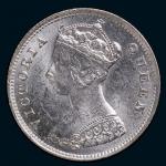 1898年香港壹毫银币一枚，完全未使用品