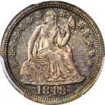 1848 Liberty Seated Dime. Proof-65 (PCGS).
