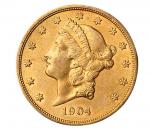 1904年美国一盎司金币一枚
