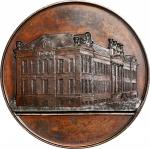 ARCHITECTURAL MEDALS. Belgium. City Hall at Tournai Bronze Medal, 1851. Uncertain mint in Belgium. C