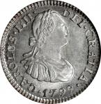 MEXICO. 1/2 Real, 1799-Mo FM. Mexico City Mint. Charles IV. PCGS MS-66.