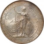 1909/8-B年英国贸易银元站洋一圆银币。孟买铸币厂。GREAT BRITAIN. Trade Dollar, 1909/8-B. Bombay Mint. Edward VII. PCGS MS-