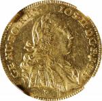 AUSTRIA. Ducat, 1786-F. Hall Mint. Joseph II. NGC MS-62.
