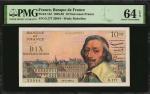 FRANCE. Banque de France. 10 Nouveaux Francs, 1961. P-142. PMG Choice Uncirculated 64 EPQ.