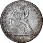 1845 Liberty Seated Silver Dollar. OC-1. Rarity-2. Unc Details--Questionable Color (PCGS).