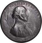 1797 Washington Halliday Medal. Uniface Obverse. Gutta-Percha. 49.6 mm. Baker-70P, var. Very Good, T