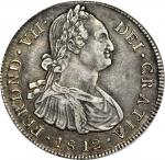 COLOMBIA. 1812-JF 8 Reales. Popayán mint. Ferdinand VII (1808-1833). Restrepo 120.3. AU-50 (PCGS).